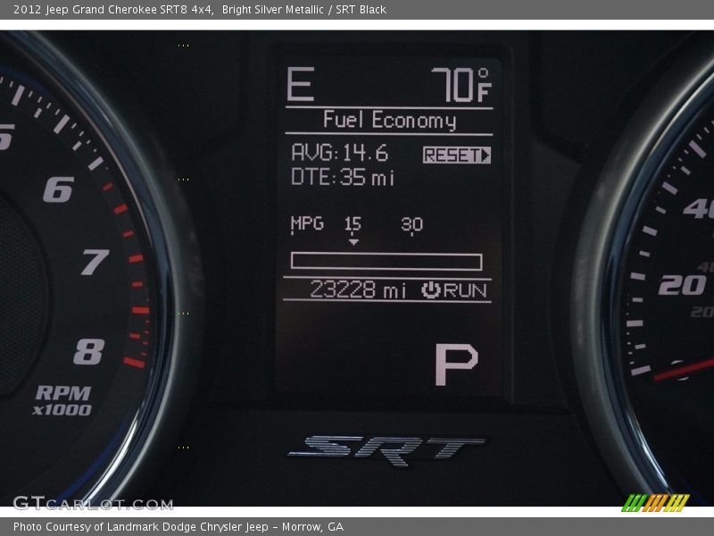 Bright Silver Metallic / SRT Black 2012 Jeep Grand Cherokee SRT8 4x4