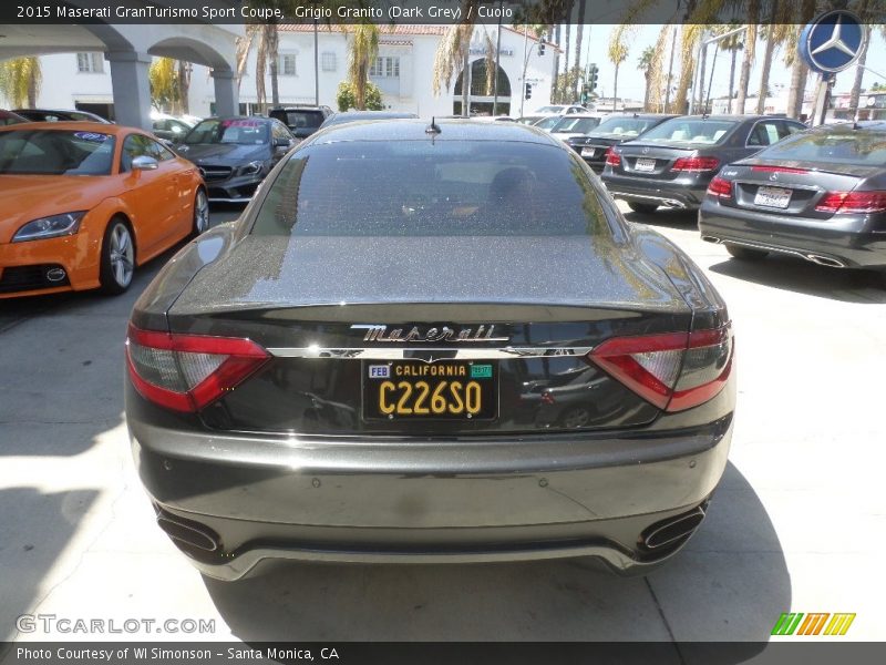 Grigio Granito (Dark Grey) / Cuoio 2015 Maserati GranTurismo Sport Coupe