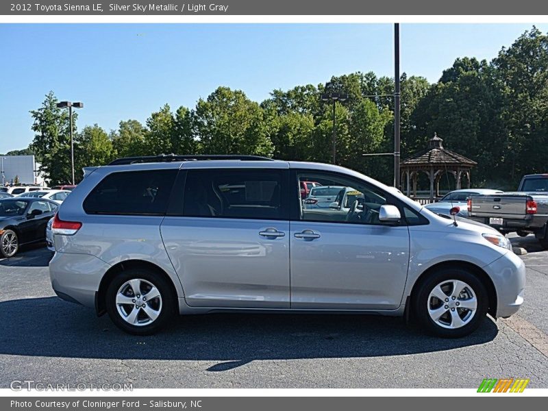 Silver Sky Metallic / Light Gray 2012 Toyota Sienna LE