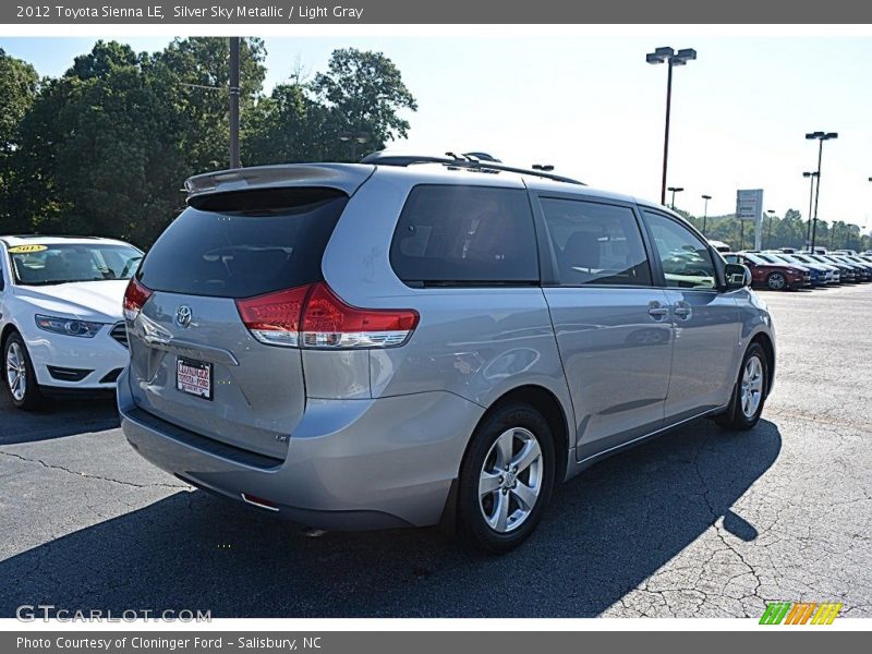Silver Sky Metallic / Light Gray 2012 Toyota Sienna LE
