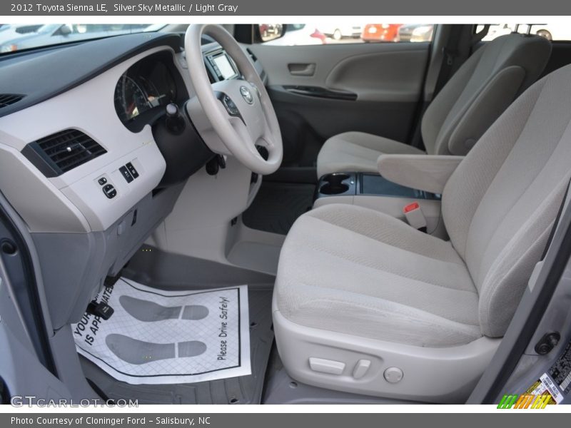Silver Sky Metallic / Light Gray 2012 Toyota Sienna LE