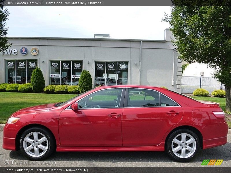 Barcelona Red Metallic / Charcoal 2009 Toyota Camry SE