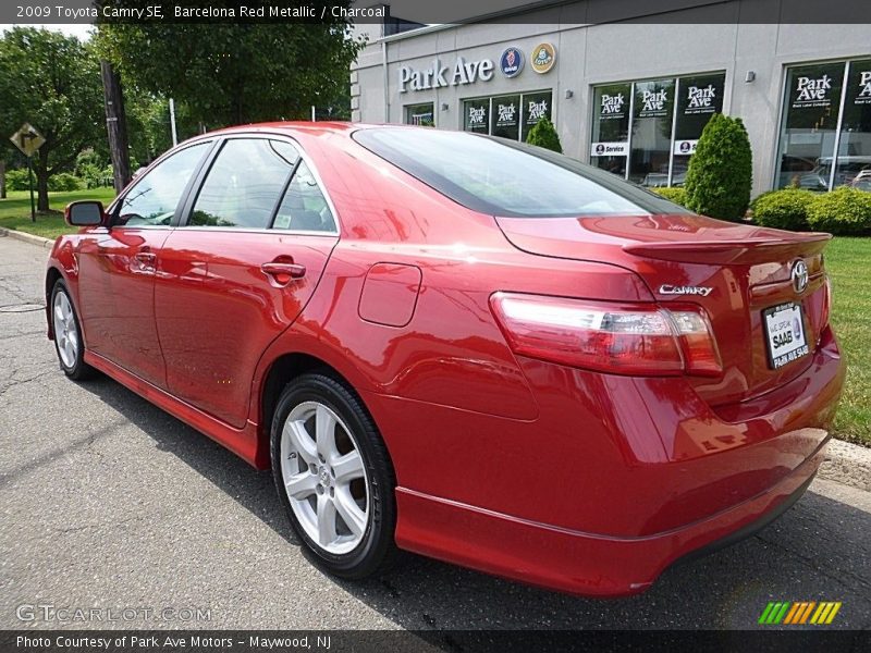 Barcelona Red Metallic / Charcoal 2009 Toyota Camry SE