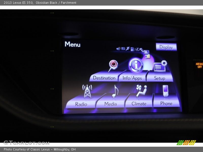Obsidian Black / Parchment 2013 Lexus ES 350