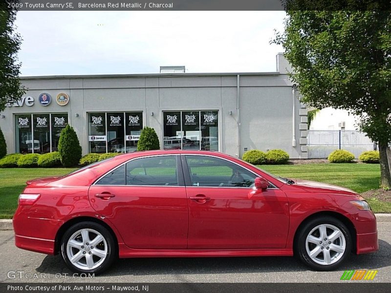 Barcelona Red Metallic / Charcoal 2009 Toyota Camry SE