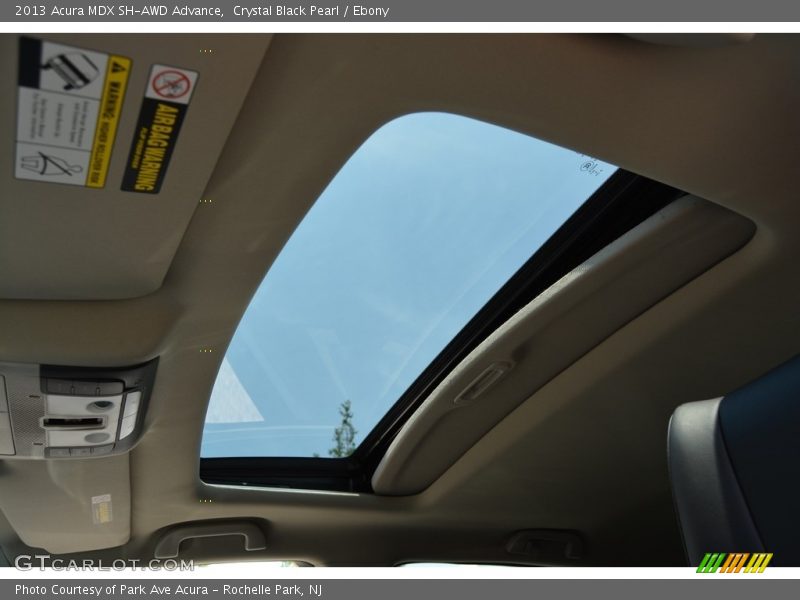 Crystal Black Pearl / Ebony 2013 Acura MDX SH-AWD Advance