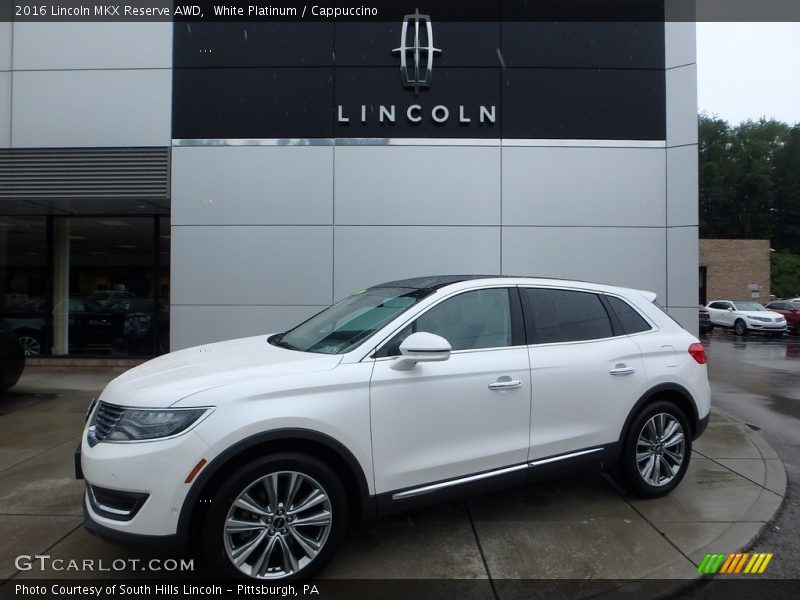 White Platinum / Cappuccino 2016 Lincoln MKX Reserve AWD
