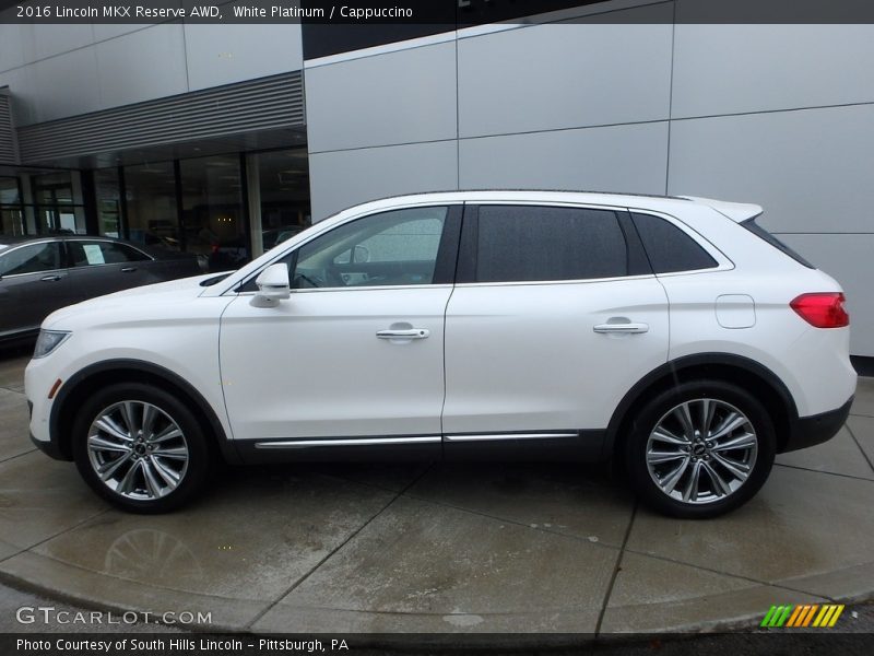  2016 MKX Reserve AWD White Platinum