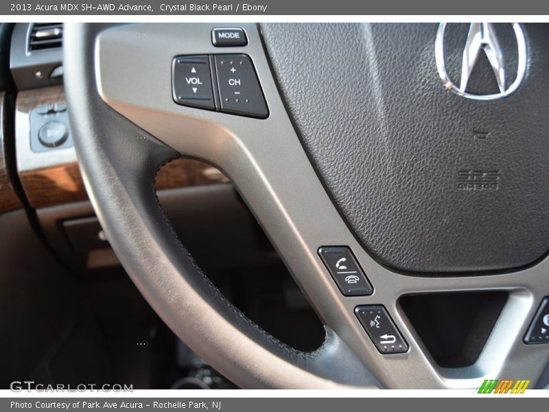 Crystal Black Pearl / Ebony 2013 Acura MDX SH-AWD Advance