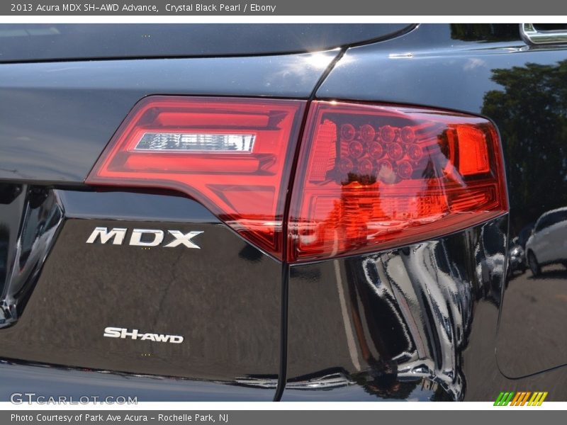 Crystal Black Pearl / Ebony 2013 Acura MDX SH-AWD Advance