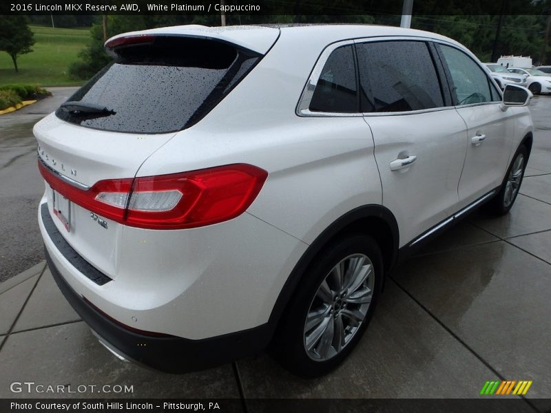 White Platinum / Cappuccino 2016 Lincoln MKX Reserve AWD