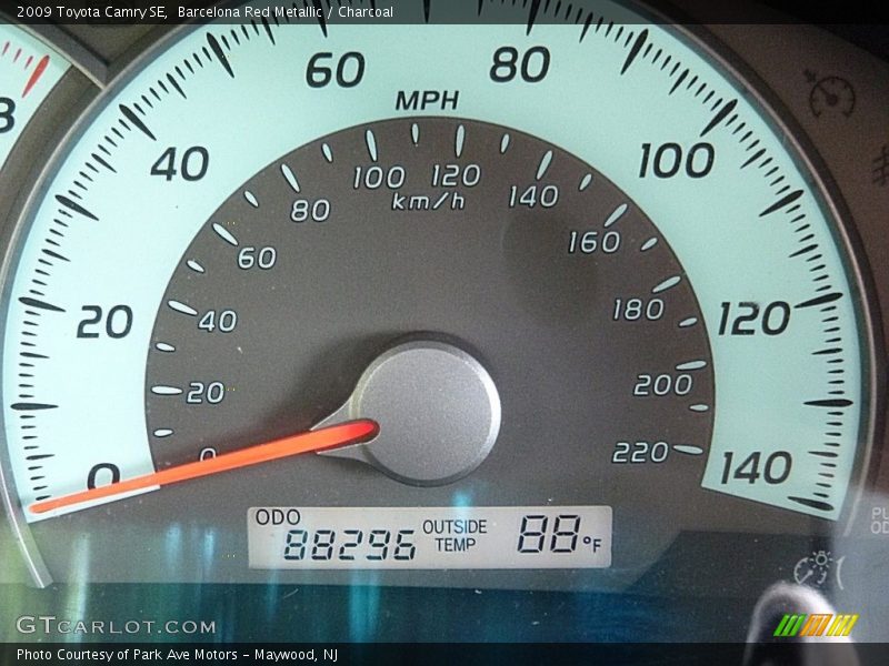 Barcelona Red Metallic / Charcoal 2009 Toyota Camry SE