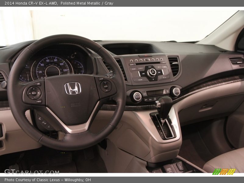 Polished Metal Metallic / Gray 2014 Honda CR-V EX-L AWD