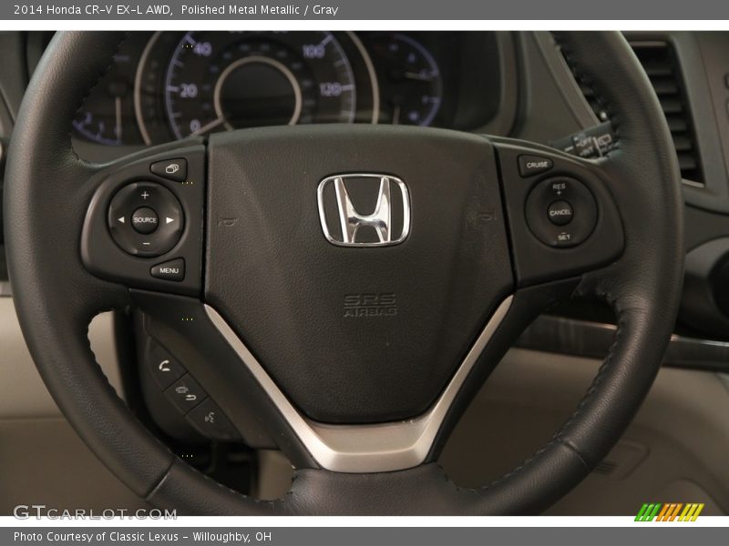 Polished Metal Metallic / Gray 2014 Honda CR-V EX-L AWD