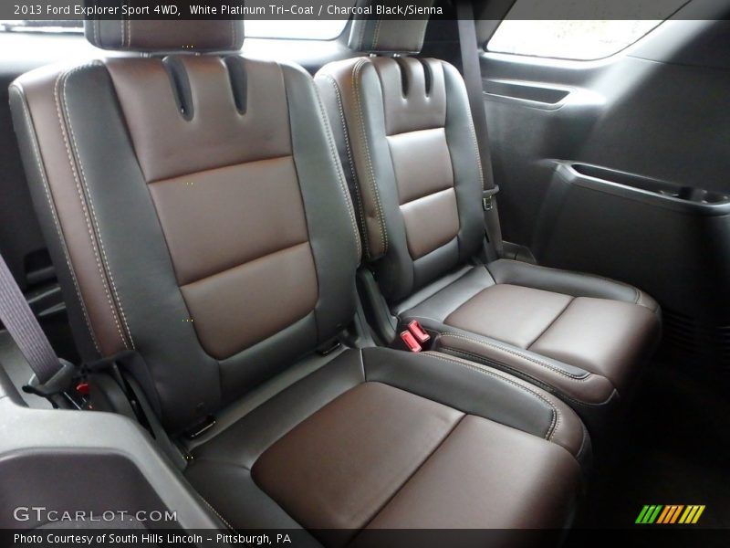 White Platinum Tri-Coat / Charcoal Black/Sienna 2013 Ford Explorer Sport 4WD
