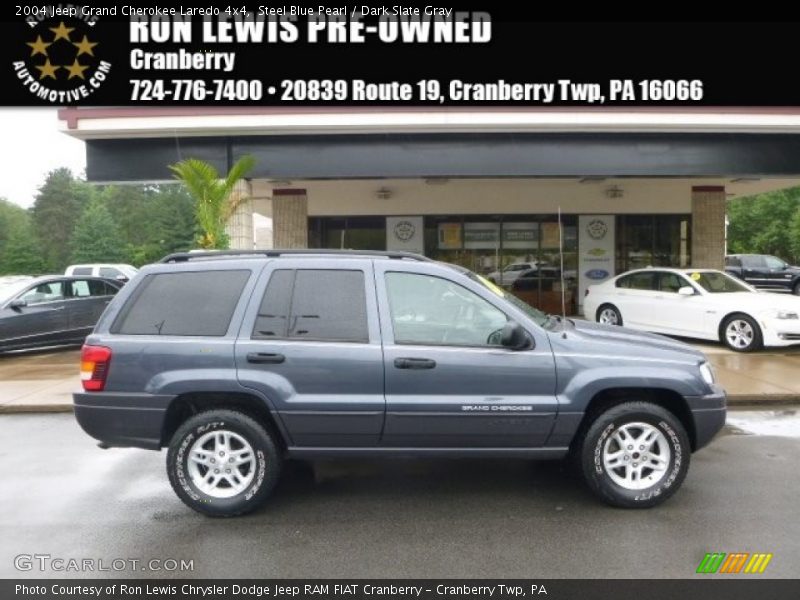 Steel Blue Pearl / Dark Slate Gray 2004 Jeep Grand Cherokee Laredo 4x4