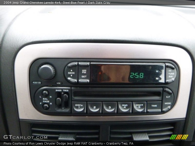 Steel Blue Pearl / Dark Slate Gray 2004 Jeep Grand Cherokee Laredo 4x4