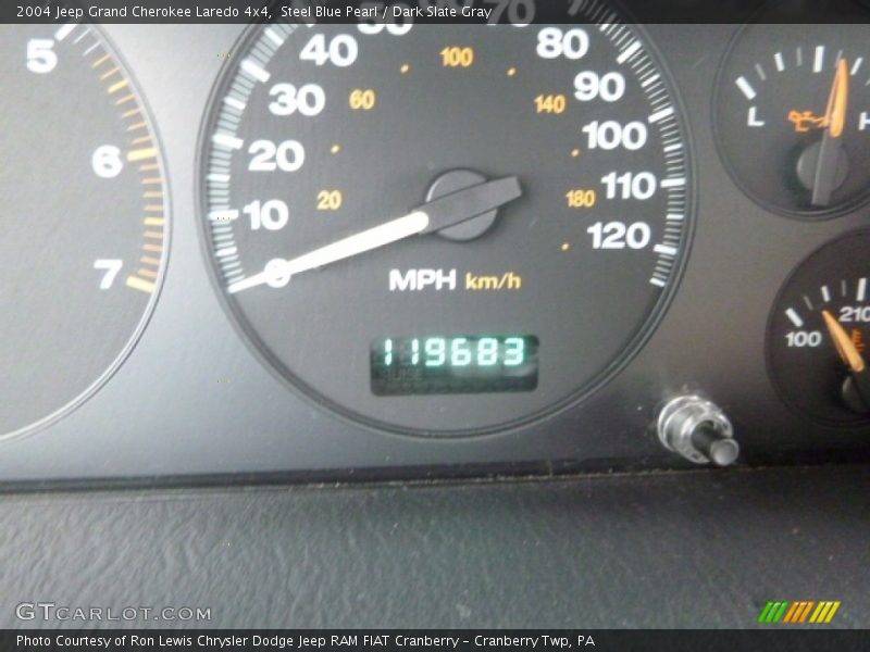 Steel Blue Pearl / Dark Slate Gray 2004 Jeep Grand Cherokee Laredo 4x4