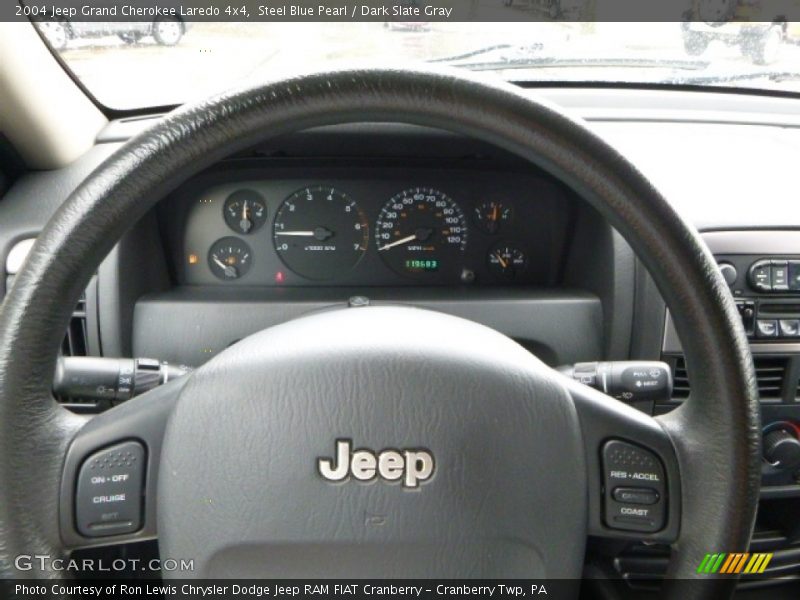 Steel Blue Pearl / Dark Slate Gray 2004 Jeep Grand Cherokee Laredo 4x4