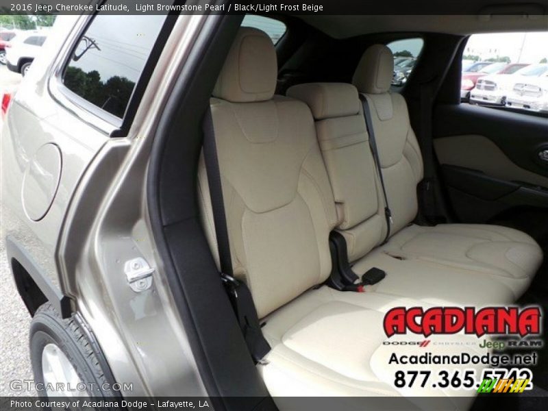 Light Brownstone Pearl / Black/Light Frost Beige 2016 Jeep Cherokee Latitude