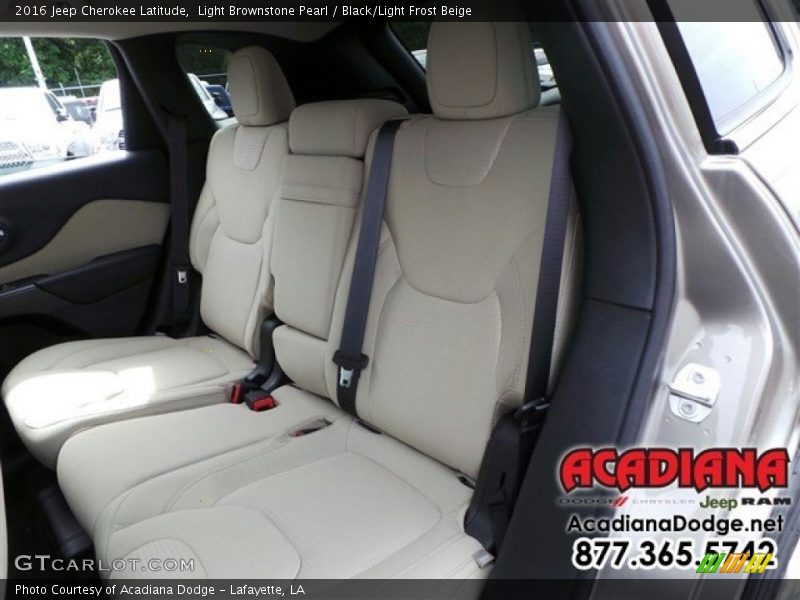 Light Brownstone Pearl / Black/Light Frost Beige 2016 Jeep Cherokee Latitude