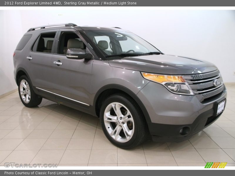 Sterling Gray Metallic / Medium Light Stone 2012 Ford Explorer Limited 4WD
