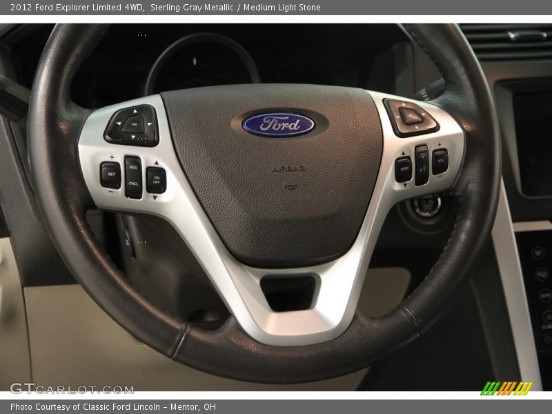 Sterling Gray Metallic / Medium Light Stone 2012 Ford Explorer Limited 4WD