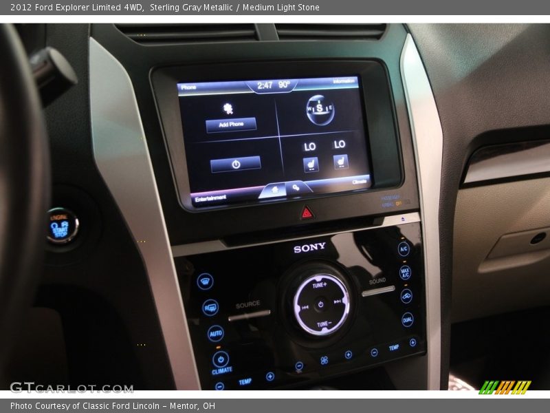Sterling Gray Metallic / Medium Light Stone 2012 Ford Explorer Limited 4WD