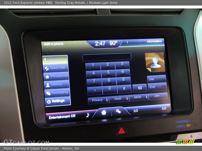 Sterling Gray Metallic / Medium Light Stone 2012 Ford Explorer Limited 4WD