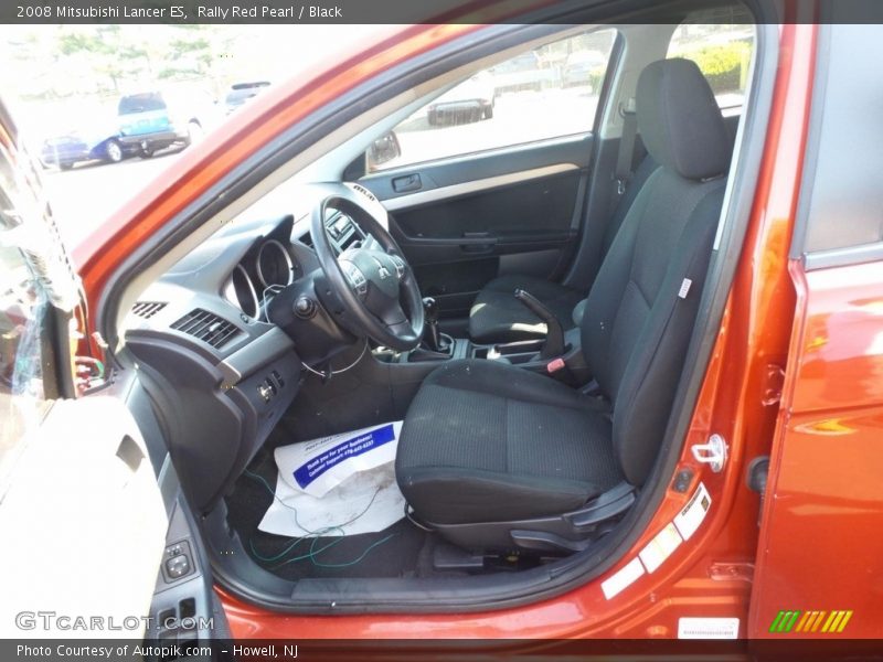 Rally Red Pearl / Black 2008 Mitsubishi Lancer ES