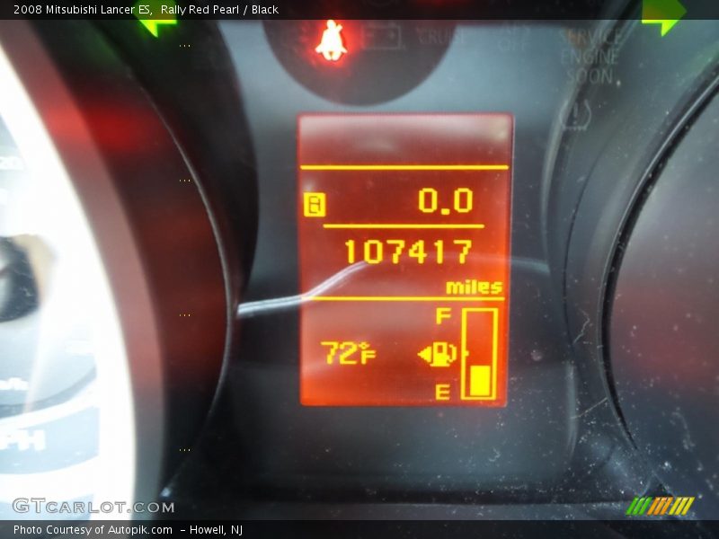 Rally Red Pearl / Black 2008 Mitsubishi Lancer ES