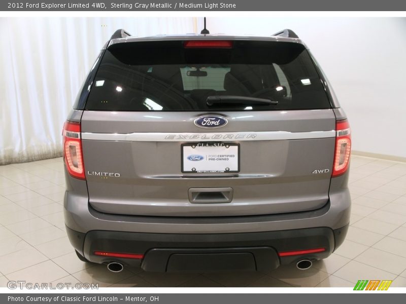 Sterling Gray Metallic / Medium Light Stone 2012 Ford Explorer Limited 4WD