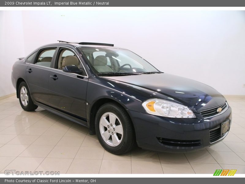 Imperial Blue Metallic / Neutral 2009 Chevrolet Impala LT