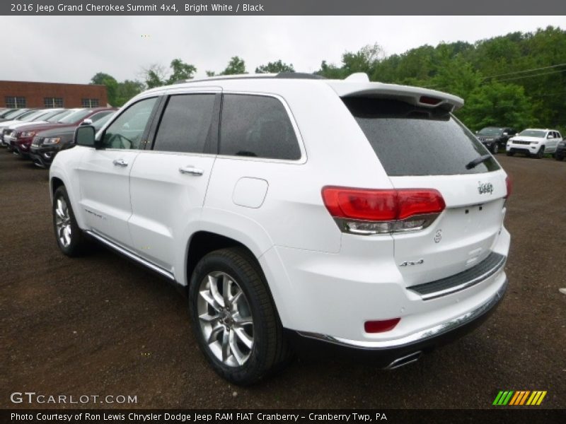 Bright White / Black 2016 Jeep Grand Cherokee Summit 4x4