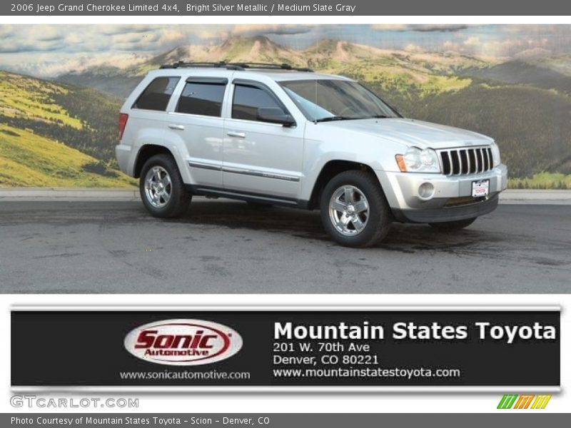Bright Silver Metallic / Medium Slate Gray 2006 Jeep Grand Cherokee Limited 4x4