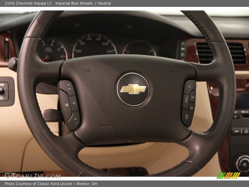 Imperial Blue Metallic / Neutral 2009 Chevrolet Impala LT