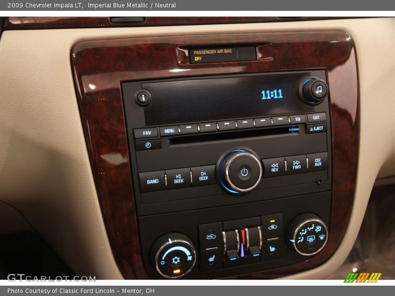 Imperial Blue Metallic / Neutral 2009 Chevrolet Impala LT