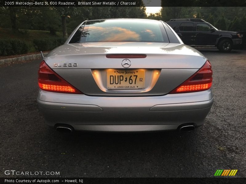 Brilliant Silver Metallic / Charcoal 2005 Mercedes-Benz SL 600 Roadster