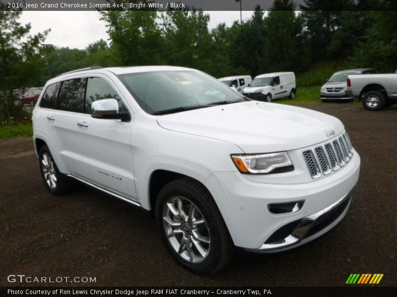 Bright White / Black 2016 Jeep Grand Cherokee Summit 4x4