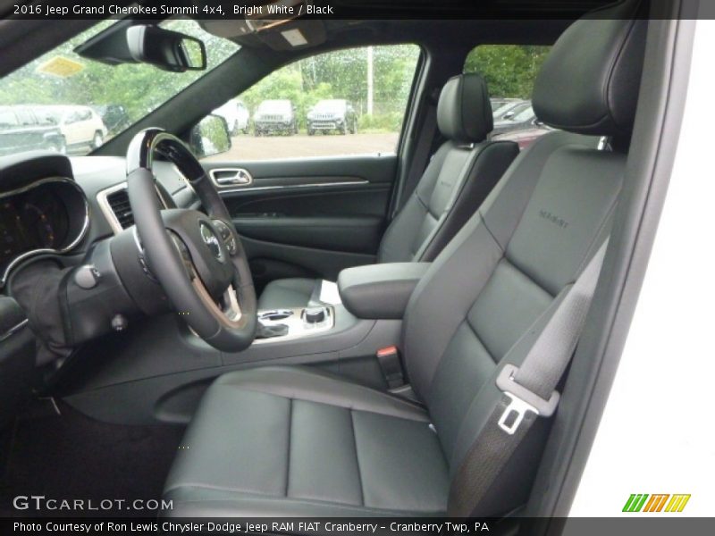 Bright White / Black 2016 Jeep Grand Cherokee Summit 4x4