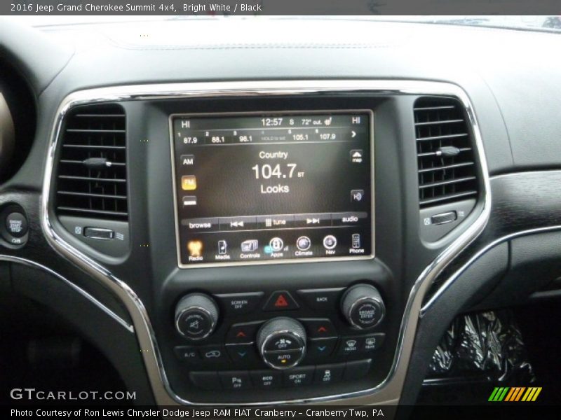 Bright White / Black 2016 Jeep Grand Cherokee Summit 4x4