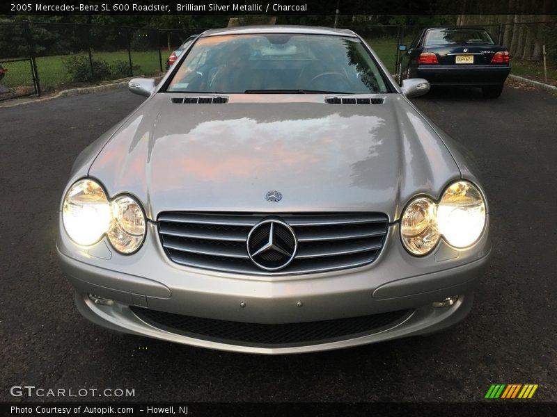 Brilliant Silver Metallic / Charcoal 2005 Mercedes-Benz SL 600 Roadster