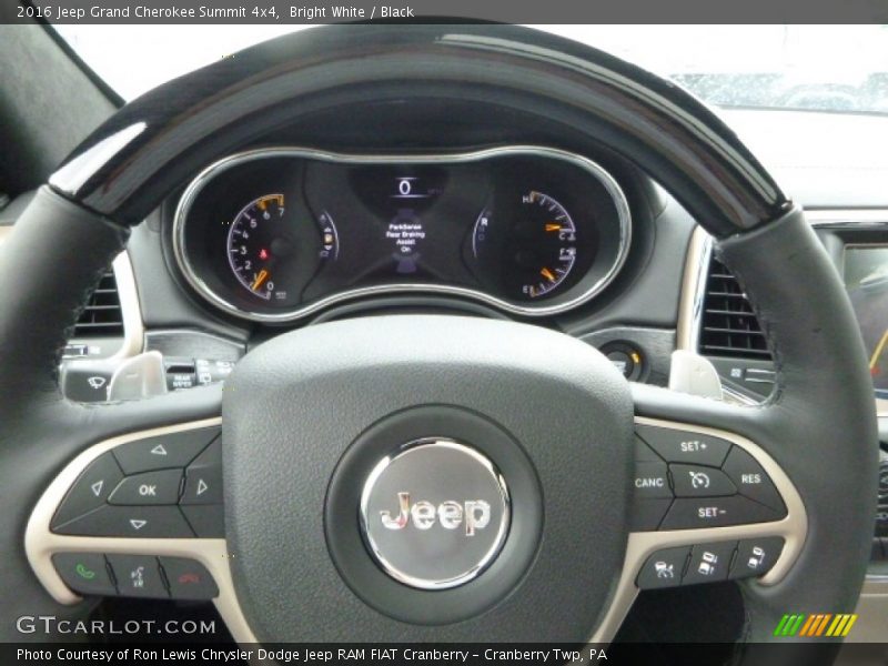 Bright White / Black 2016 Jeep Grand Cherokee Summit 4x4