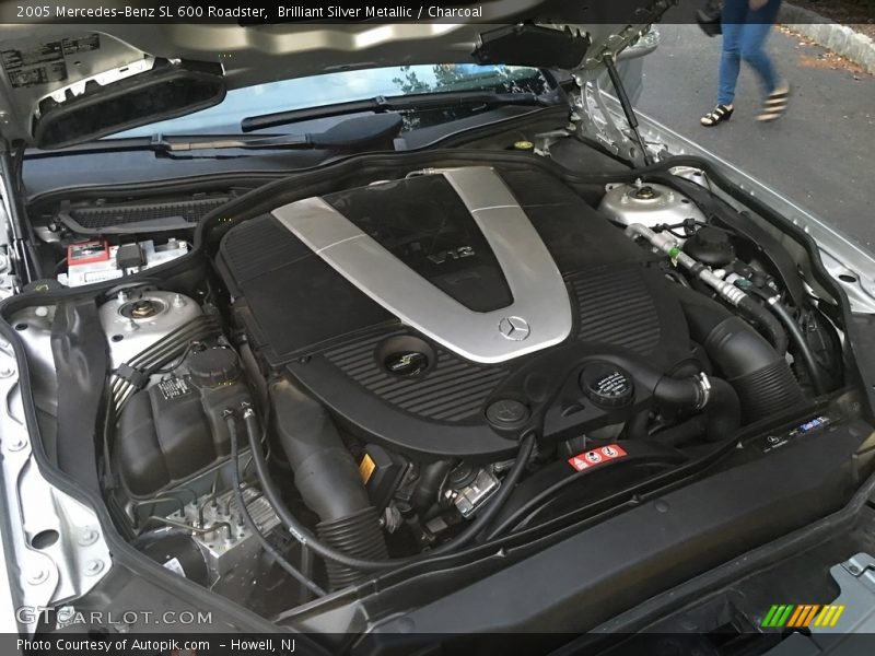  2005 SL 600 Roadster Engine - 5.5 Liter Twin-Turbocharged SOHC 36-Valve V12