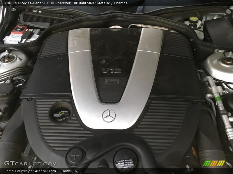 Brilliant Silver Metallic / Charcoal 2005 Mercedes-Benz SL 600 Roadster