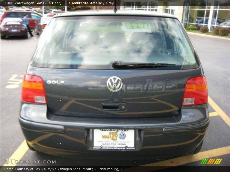Blue Anthracite Metallic / Grey 2006 Volkswagen Golf GL 4 Door