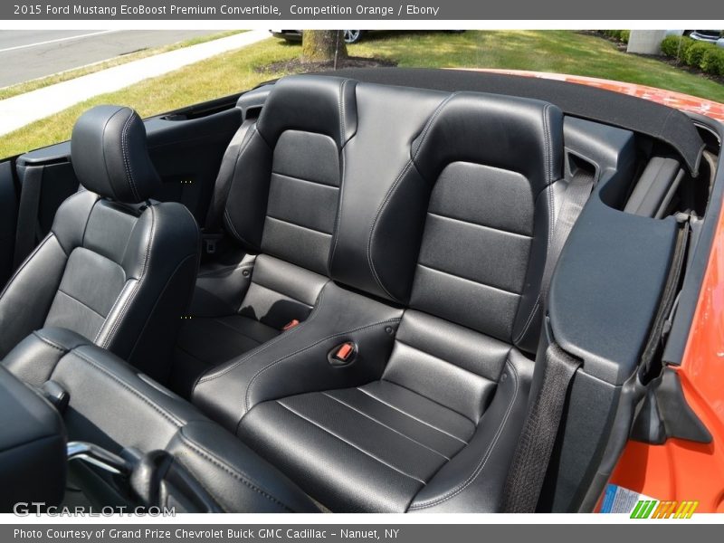 Competition Orange / Ebony 2015 Ford Mustang EcoBoost Premium Convertible