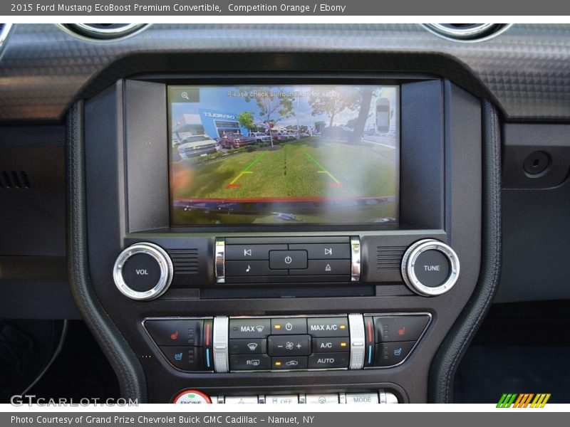 Competition Orange / Ebony 2015 Ford Mustang EcoBoost Premium Convertible