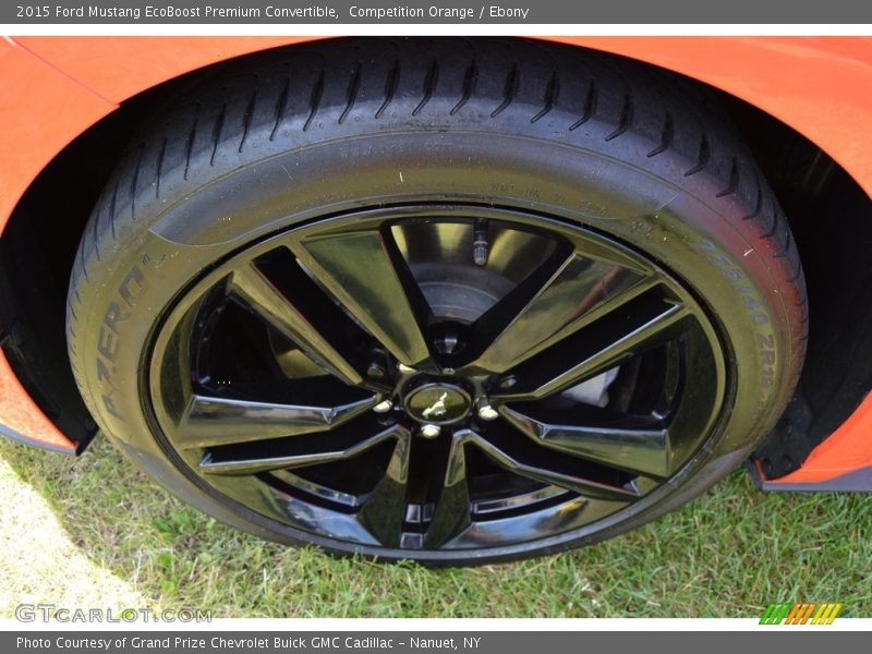 Competition Orange / Ebony 2015 Ford Mustang EcoBoost Premium Convertible