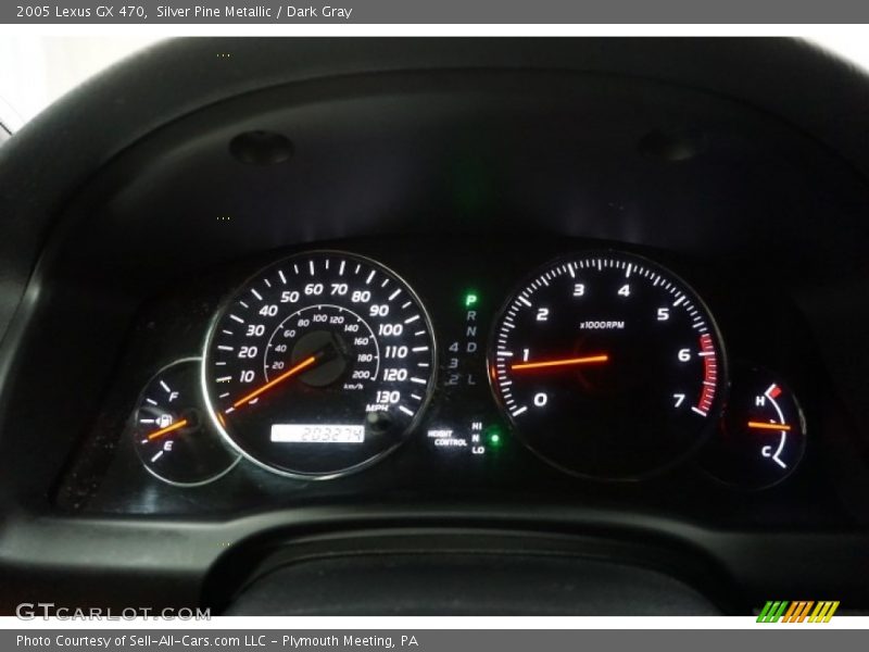Silver Pine Metallic / Dark Gray 2005 Lexus GX 470
